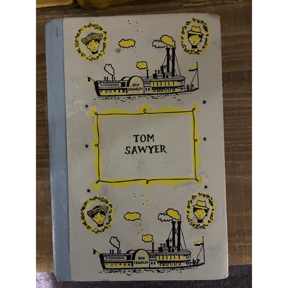 VTG 1956 Tom Sawyer Mark Twain Junior Deluxe Edition Hardcover